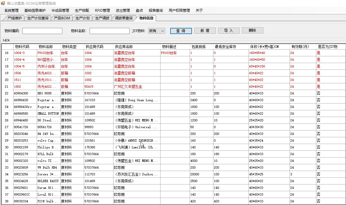 <b>物料有效期預警</b>